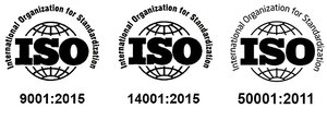 ISO dreifach Logo 