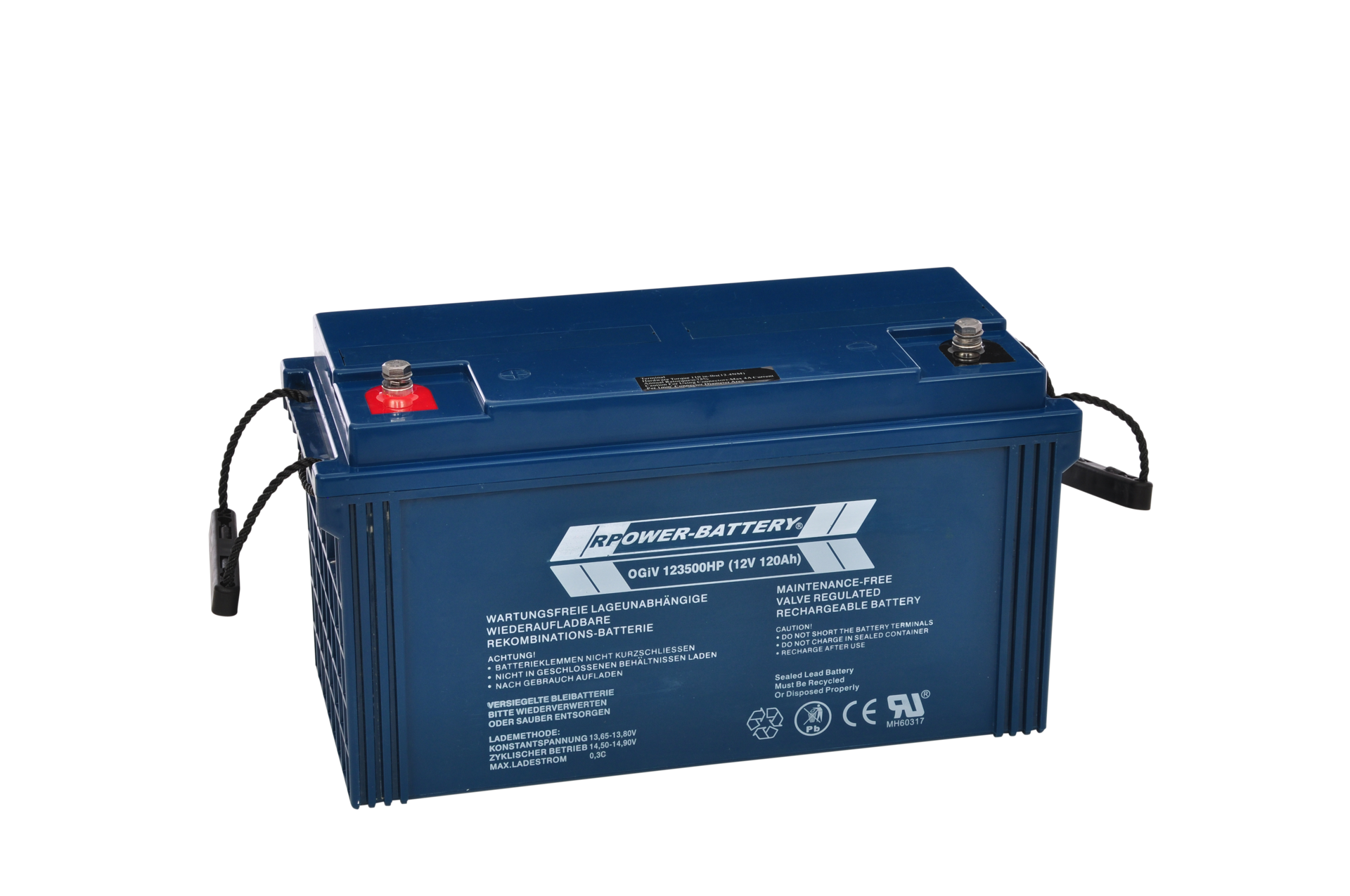 RPower OGiV 121000 LP 12V 100Ah AGM Batterie Long-Life wartungsfrei