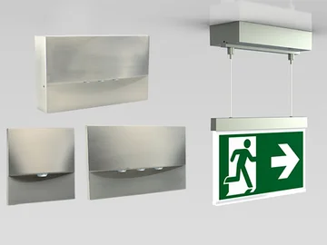 A-series safety lights with stainless steel