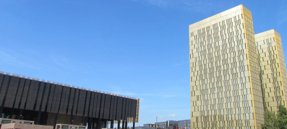 External view from the European Court of Justice on the day