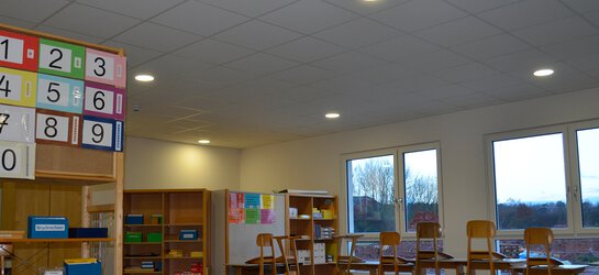 Interior view of the Montessori classrooms 