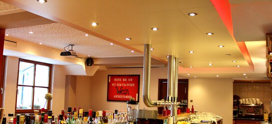 Interior view of the bar in the Sowiso restaurant 